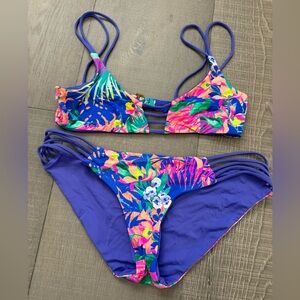 Rip Curl Hawaiian Floral Bikini Size Small